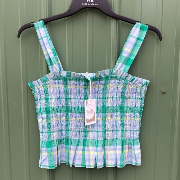 free assembly Dresses & Skirts - Women's Cotton Pullover Smocked Tank Top Shirt Size M